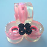 CHI YUAN 1Set (4 pcs) Blank Pro 60 x 45mm Cuiser LED LIGHT UP Wheels fits 22"