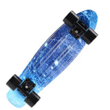 CHI YUAN 22"Galaxy Graphic Printed Mini Cruiser Plastic Skateboard