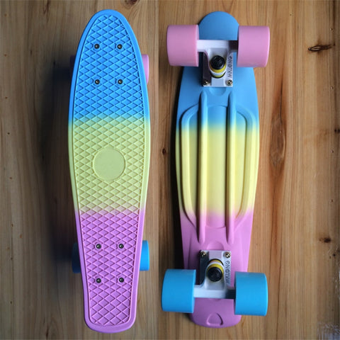 MAIKALONG 22" Fade Pastel Plastic Skateboard Mini