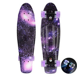 CHI YUAN 27 inch Cruiser Skateboard Graphic Series Galaxy Starry Floral