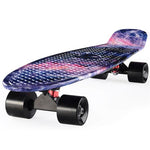 CHI YUAN 27 inch Cruiser Skateboard Graphic Series Galaxy Starry Floral