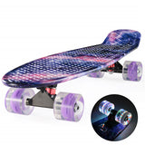 CHI YUAN 27 inch Cruiser Skateboard Graphic Series Galaxy Starry Floral